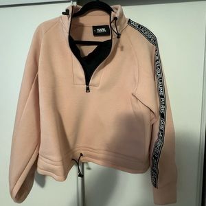 Karl Lagerfeld Paris Athletic Elegance Sweatshirt Top